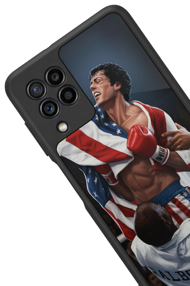 Samsung Galaxy M22 Uyumlu Rocky Tasarımlı Glossy Premium Kılıf