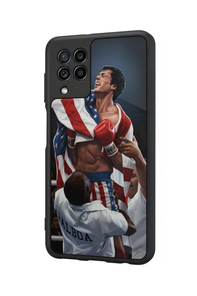 Samsung Galaxy M22 Uyumlu Rocky Tasarımlı Glossy Premium Kılıf