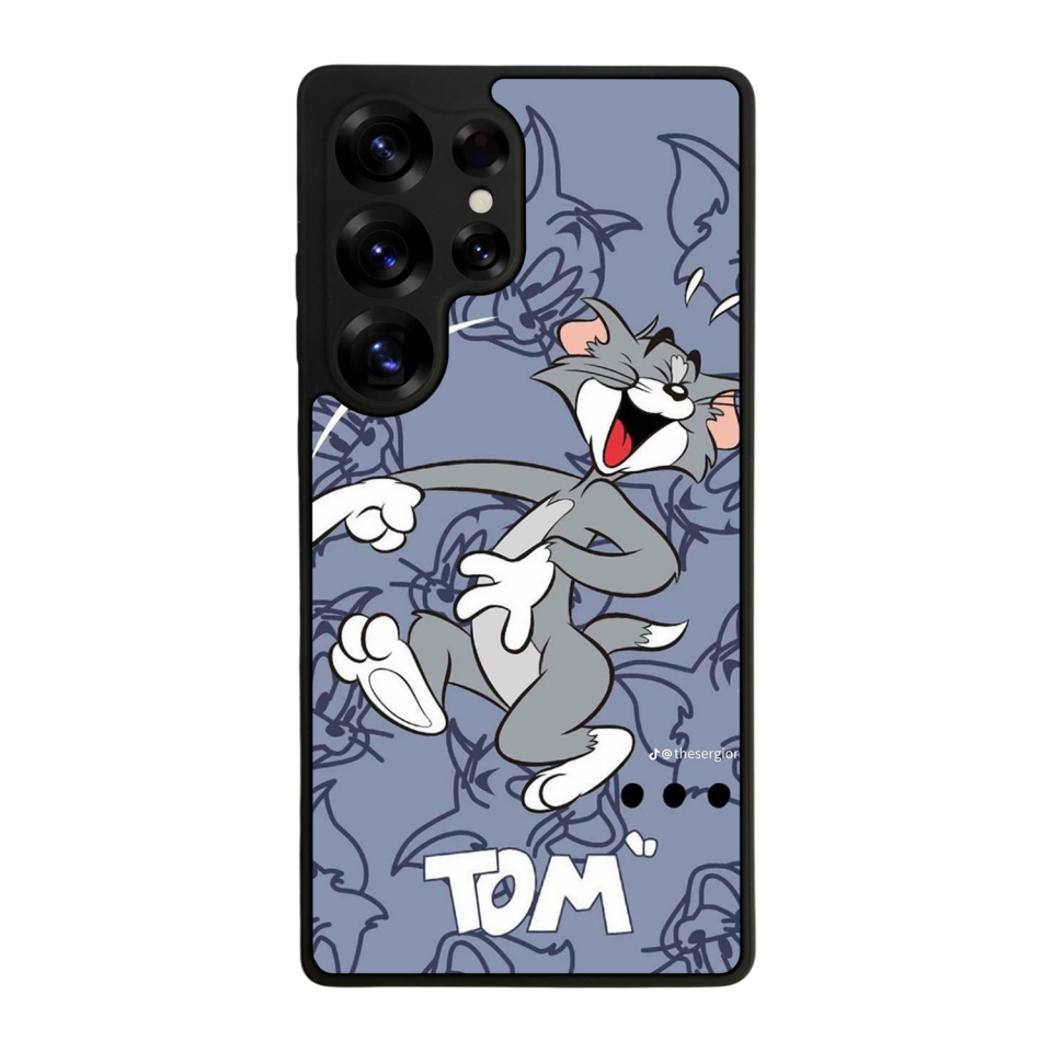 Samsung Galaxy S25 Ultra Uyumlu Tom And Jerry Tasarımlı Glossy Premium Kılıf