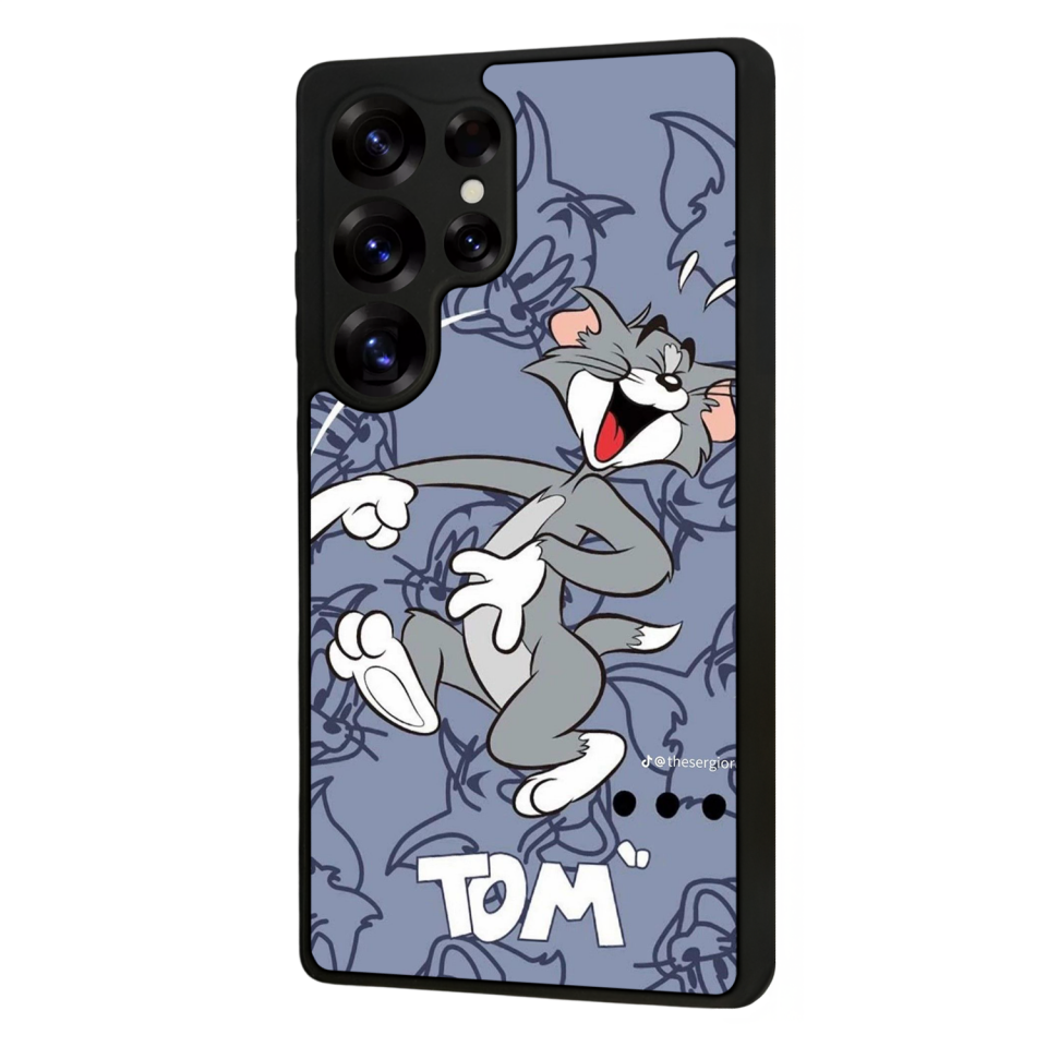 Samsung Galaxy S25 Ultra Uyumlu Tom And Jerry Tasarımlı Glossy Premium Kılıf