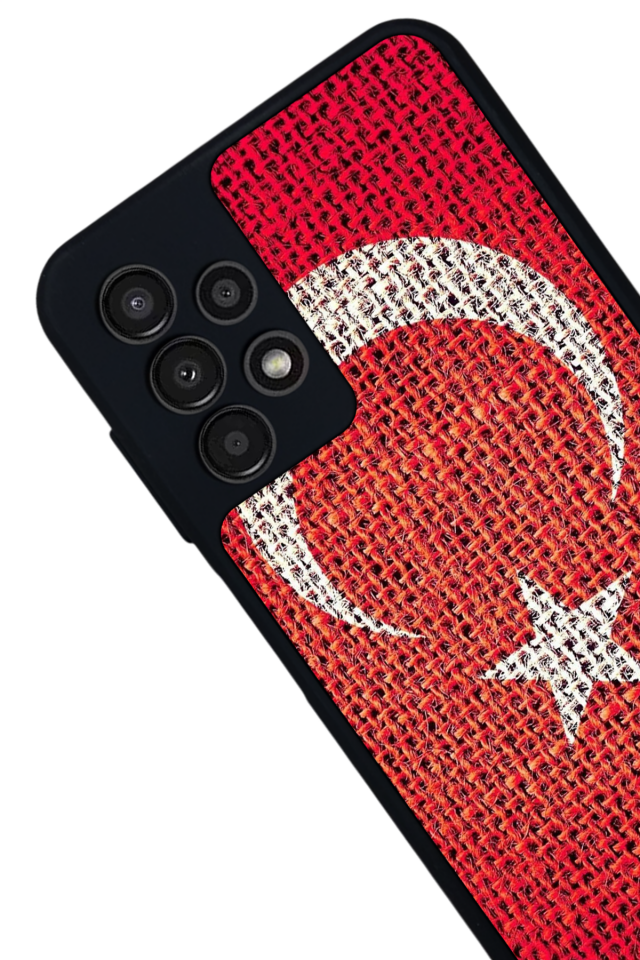 Samsung Galaxy A13 Uyumlu Türk Bayragi Tasarımlı Glossy Premium Kılıf