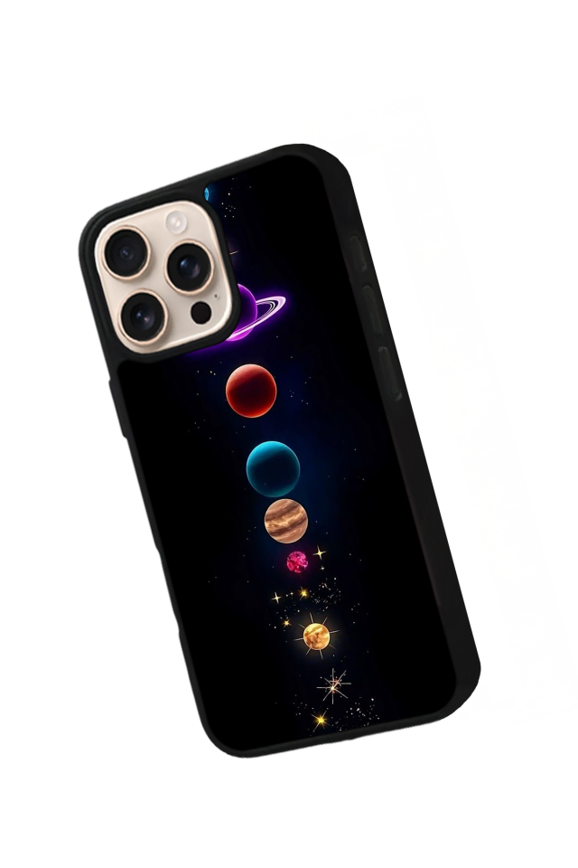 iPhone 14 Pro Max Uyumlu Uzay Tasarımlı Glossy Premium Kılıf