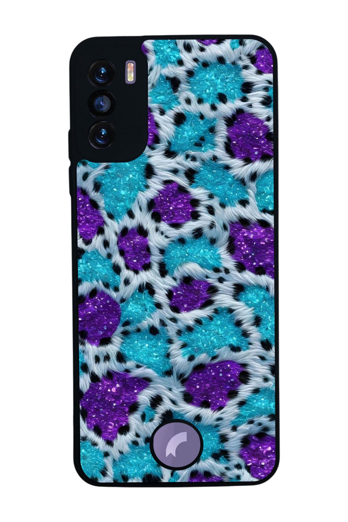 Reeder S19 Max Pro S Uyumlu Hologram Leopar Tasarımlı Glossy Premium Kılıf