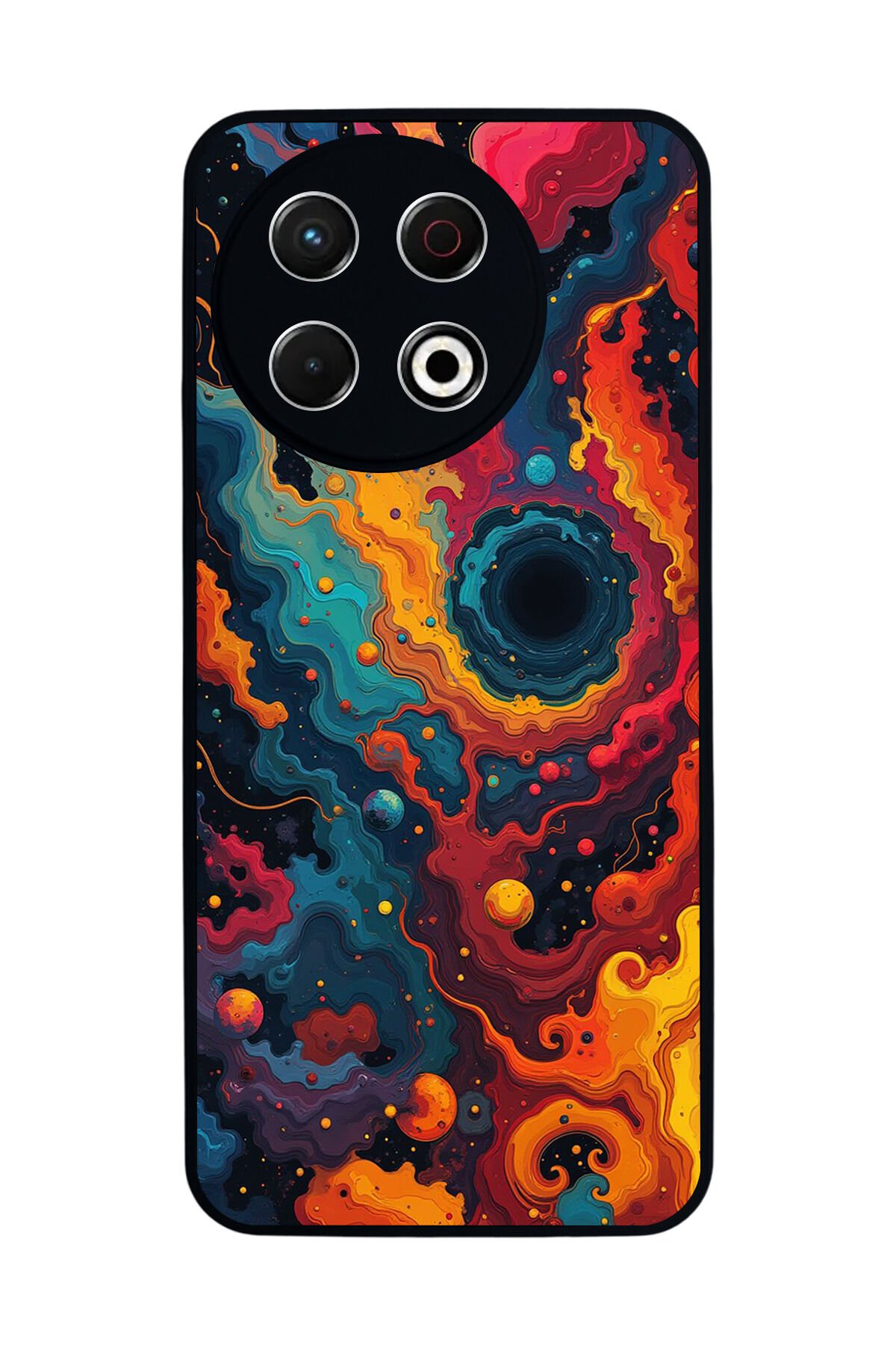 Tecno Spark 30 Pro Uyumlu Abstract Tasarımlı Glossy Premium Kılıf