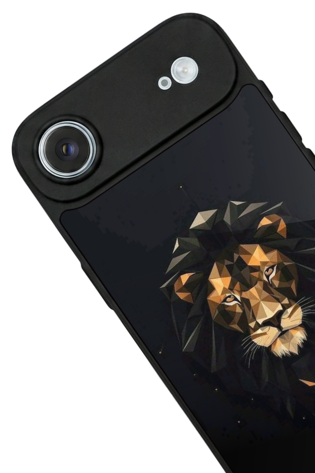 iPhone 17 Air Uyumlu Aslan Tasarımlı Glossy Premium Kılıf