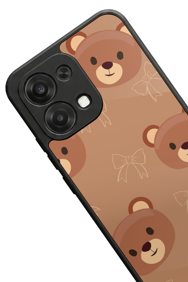 Oppo A6 Pro Uyumlu Ayı Tasarımlı Glossy Premium Kılıf