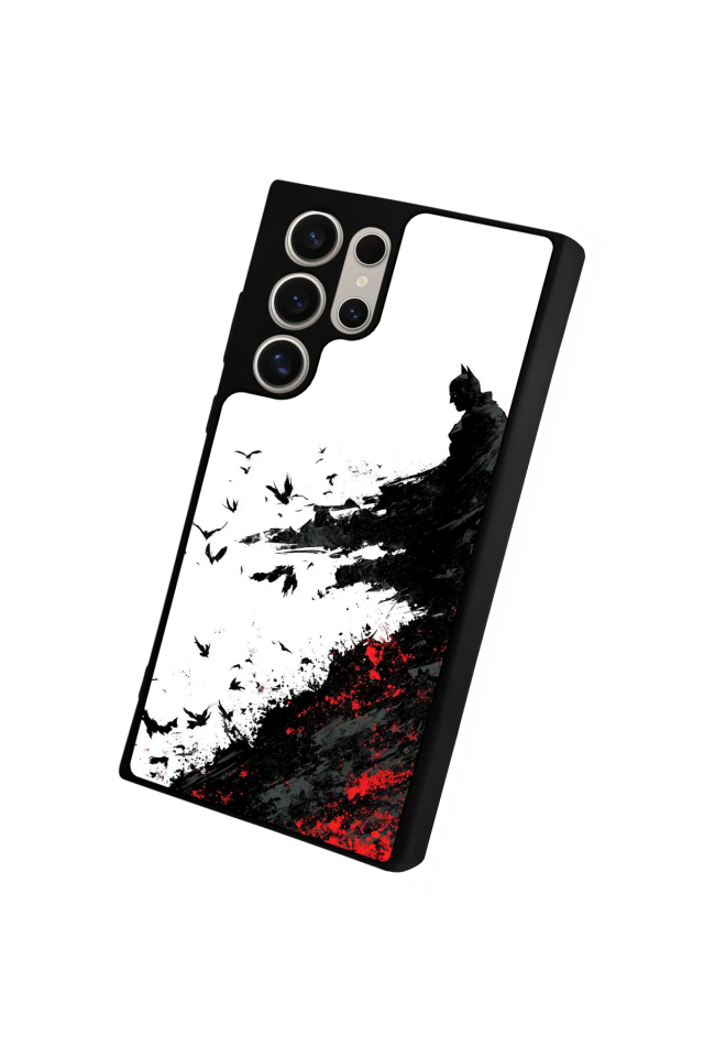 Samsung Galaxy S22 Ultra Uyumlu Batman Tasarımlı Glossy Premium Kılıf