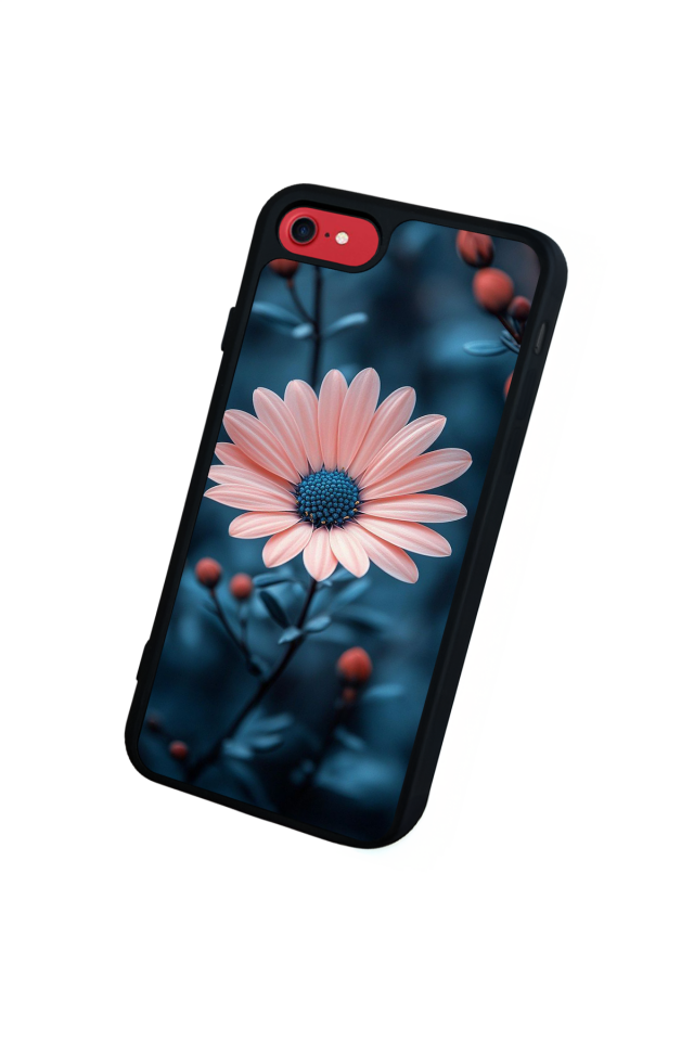 iPhone SE Uyumlu Cicek Tasarımlı Glossy Premium Kılıf