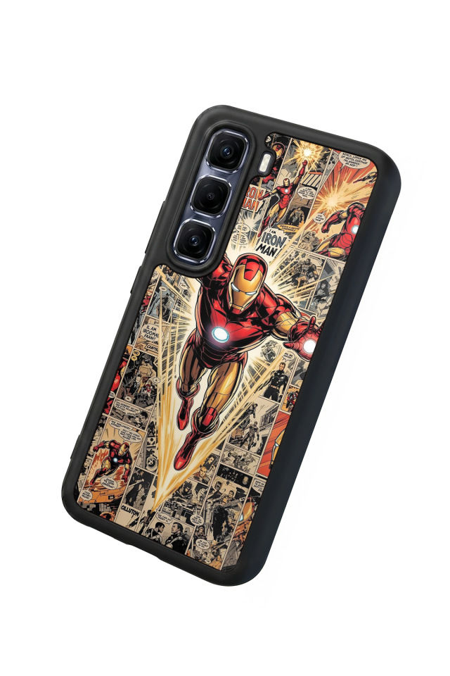 Infinix Hot 60 Pro Plus Uyumlu Iron Man ( Demir Adam ) Tasarımlı Glossy Premium Kılıf