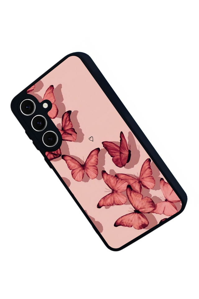Samsung Galaxy A16 Uyumlu Kelebek Tasarımlı Glossy Premium Kılıf