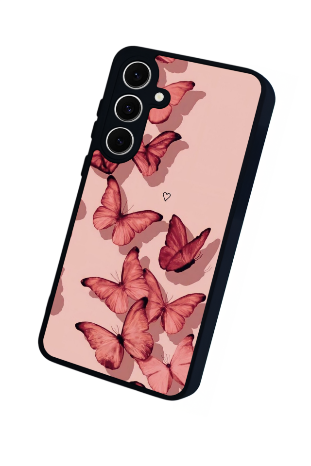 Samsung Galaxy A16 Uyumlu Kelebek Tasarımlı Glossy Premium Kılıf