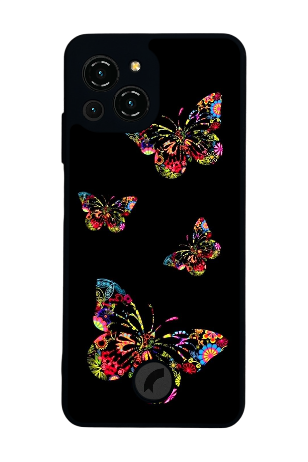 Reeder S23 Pro Max Uyumlu Kelebek Tasarımlı Glossy Premium Kılıf