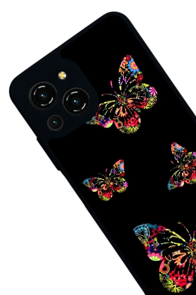 Reeder S23 Pro Max Uyumlu Kelebek Tasarımlı Glossy Premium Kılıf