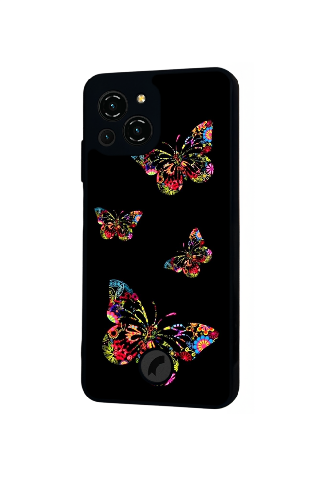 Reeder S23 Pro Max Uyumlu Kelebek Tasarımlı Glossy Premium Kılıf