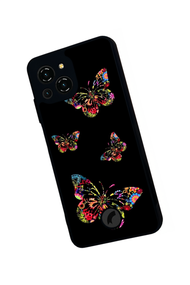 Reeder S23 Pro Max Uyumlu Kelebek Tasarımlı Glossy Premium Kılıf