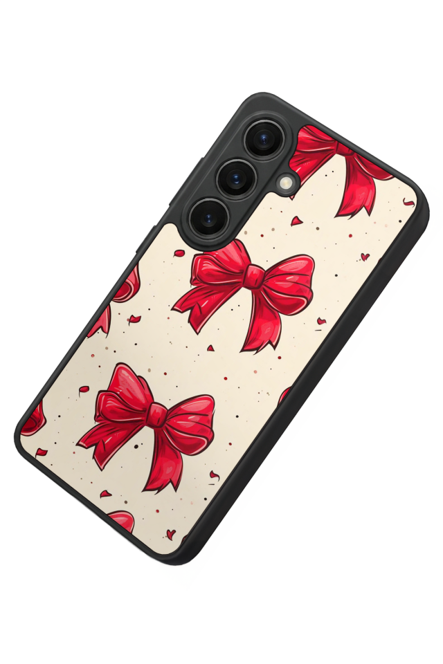 Samsung Galaxy S26 Uyumlu Kurdele Tasarımlı Glossy Premium Kılıf