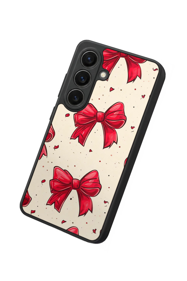 Samsung Galaxy S26 Uyumlu Kurdele Tasarımlı Glossy Premium Kılıf