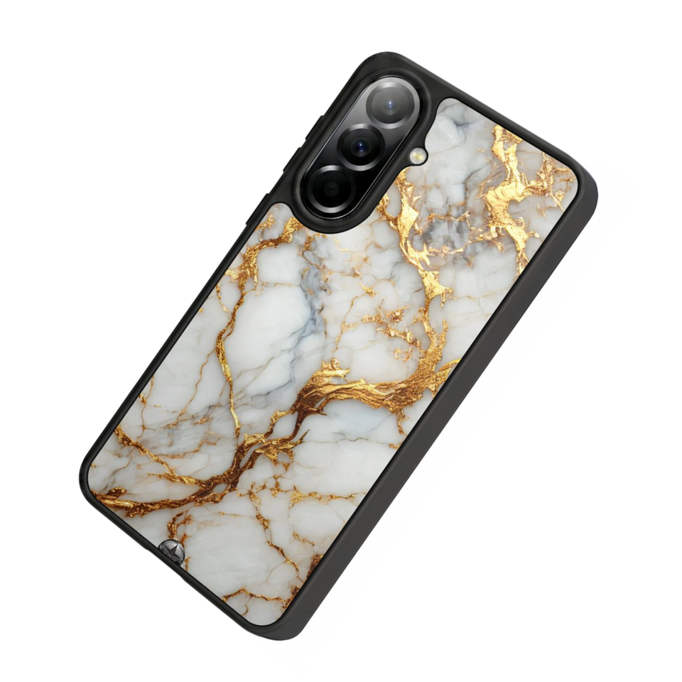 Samsung Galaxy A57 Uyumlu Mermer Marble Tasarımlı Glossy Premium Kılıf