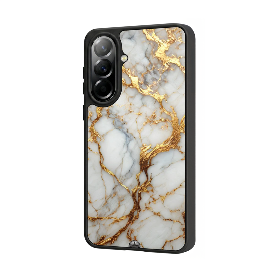 Samsung Galaxy A57 Uyumlu Mermer Marble Tasarımlı Glossy Premium Kılıf