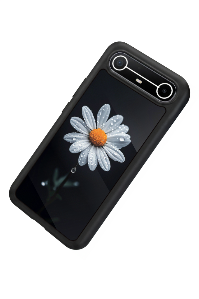 Tecno Spark Slim 5G Uyumlu Papatya Tasarımlı Glossy Premium Kılıf