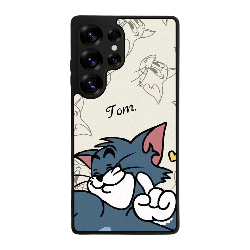 Samsung Galaxy S25 Ultra Uyumlu Tom And Jerry Tasarımlı Glossy Premium Kılıf