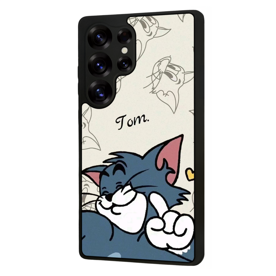 Samsung Galaxy S25 Ultra Uyumlu Tom And Jerry Tasarımlı Glossy Premium Kılıf