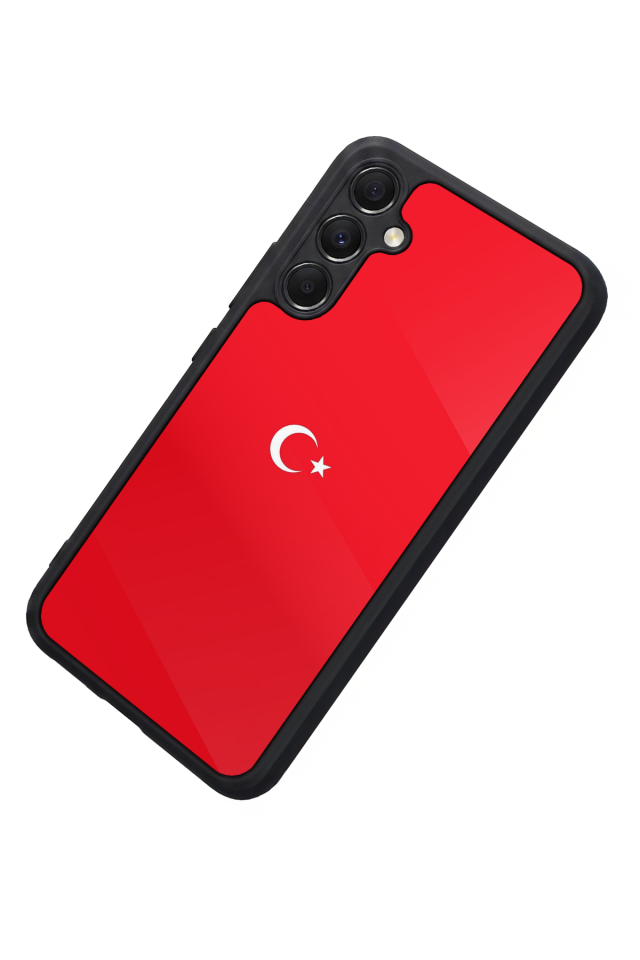 Samsung Galaxy M34 Uyumlu Türk Bayragi Tasarımlı Glossy Premium Kılıf