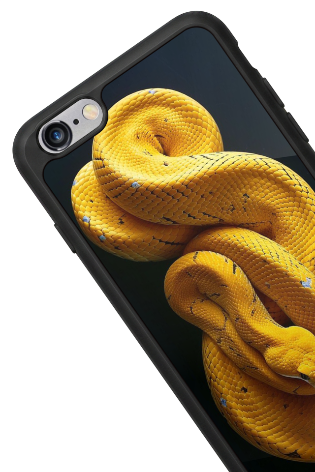 iPhone 6 Plus Uyumlu Yılan Tasarımlı Glossy Premium Kılıf