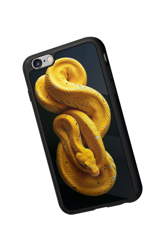 iPhone 6 Plus Uyumlu Yılan Tasarımlı Glossy Premium Kılıf