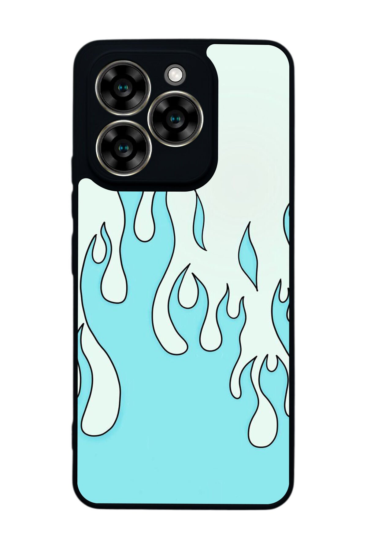 Reeder S919 Uyumlu Retro Flame Patterns Tasarımlı Glossy Premium Kılıf