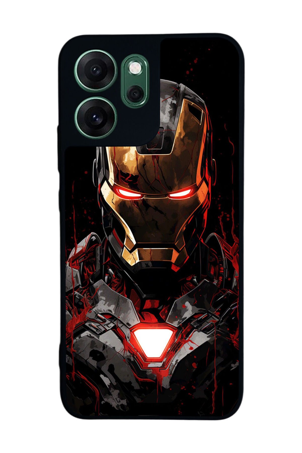 Oppo Reno 14F Uyumlu Iron Man ( Demir Adam ) Tasarımlı Glossy Premium Kılıf