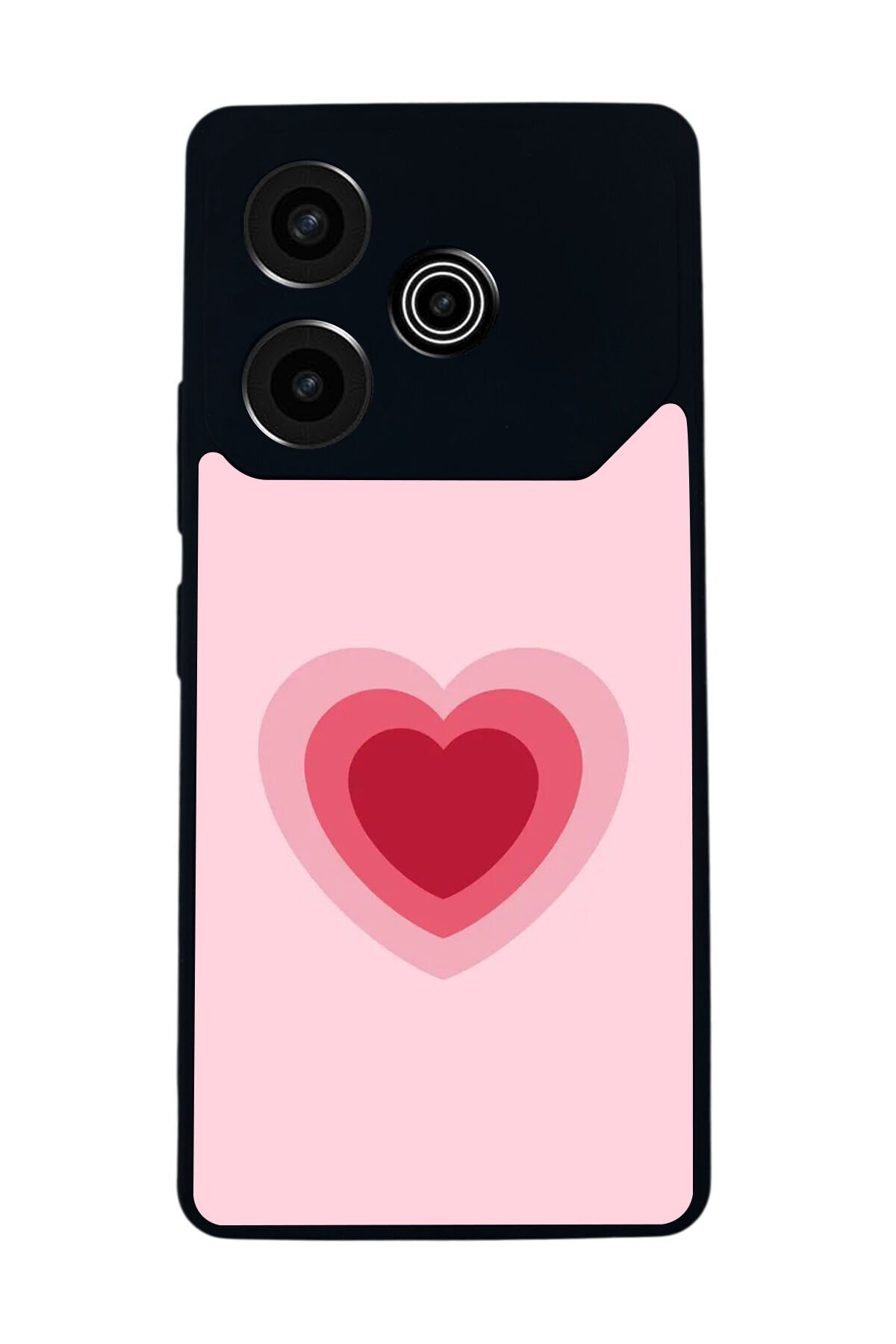 Tecno Pova 6 Uyumlu Kalp Love Tasarımlı Glossy Premium Kılıf