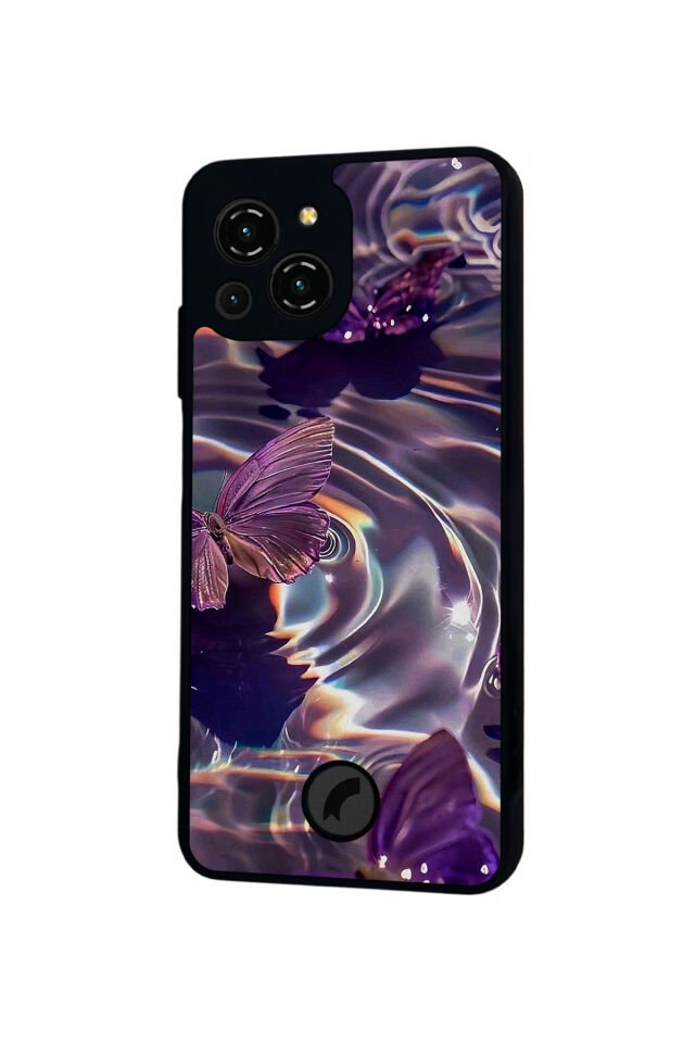 Reeder S23 Pro Max Uyumlu Kelebek Tasarımlı Glossy Premium Kılıf
