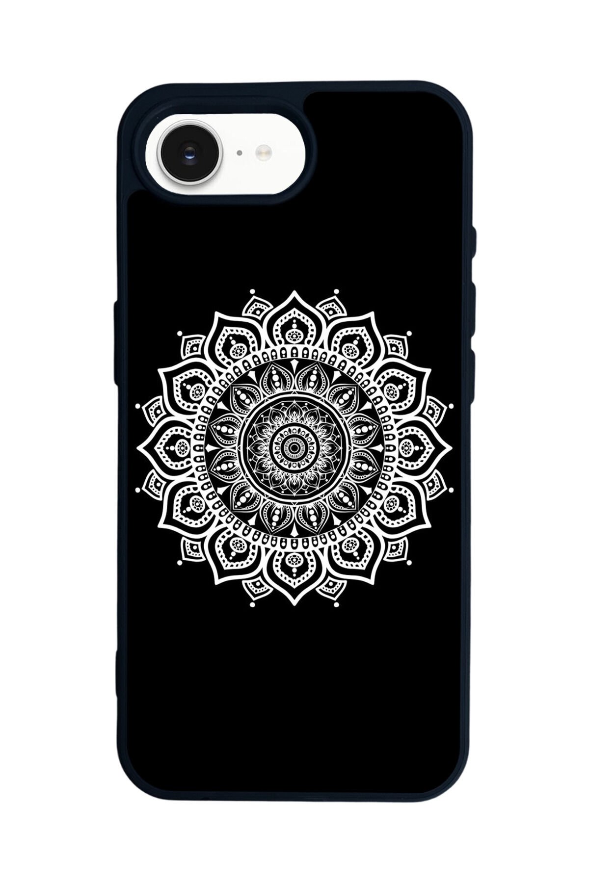 iPhone 16E Uyumlu Mandala Tasarımlı Glossy Premium Kılıf