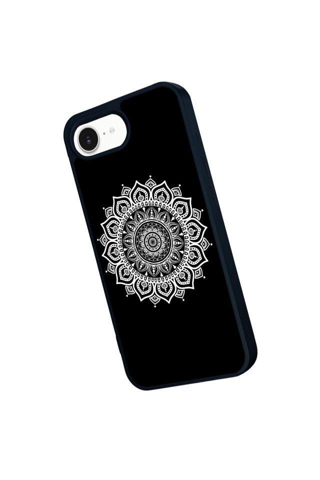 iPhone 16E Uyumlu Mandala Tasarımlı Glossy Premium Kılıf
