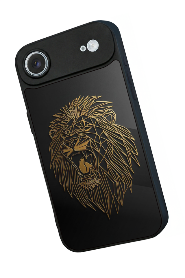 iPhone 17 Air Uyumlu Aslan Tasarımlı Glossy Premium Kılıf