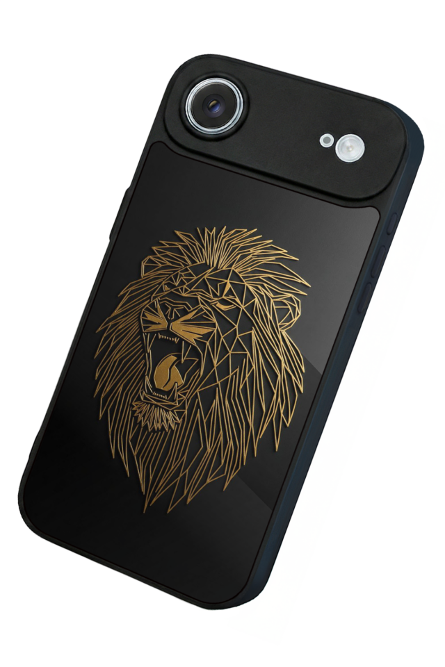 iPhone 17 Air Uyumlu Aslan Tasarımlı Glossy Premium Kılıf