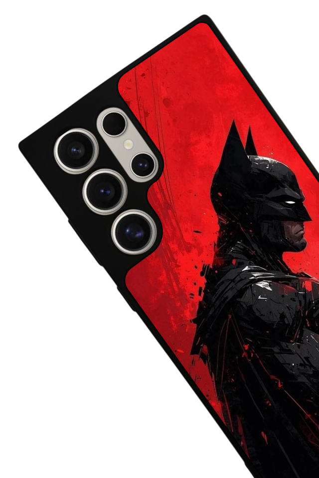 Samsung Galaxy S22 Ultra Uyumlu Batman Tasarımlı Glossy Premium Kılıf
