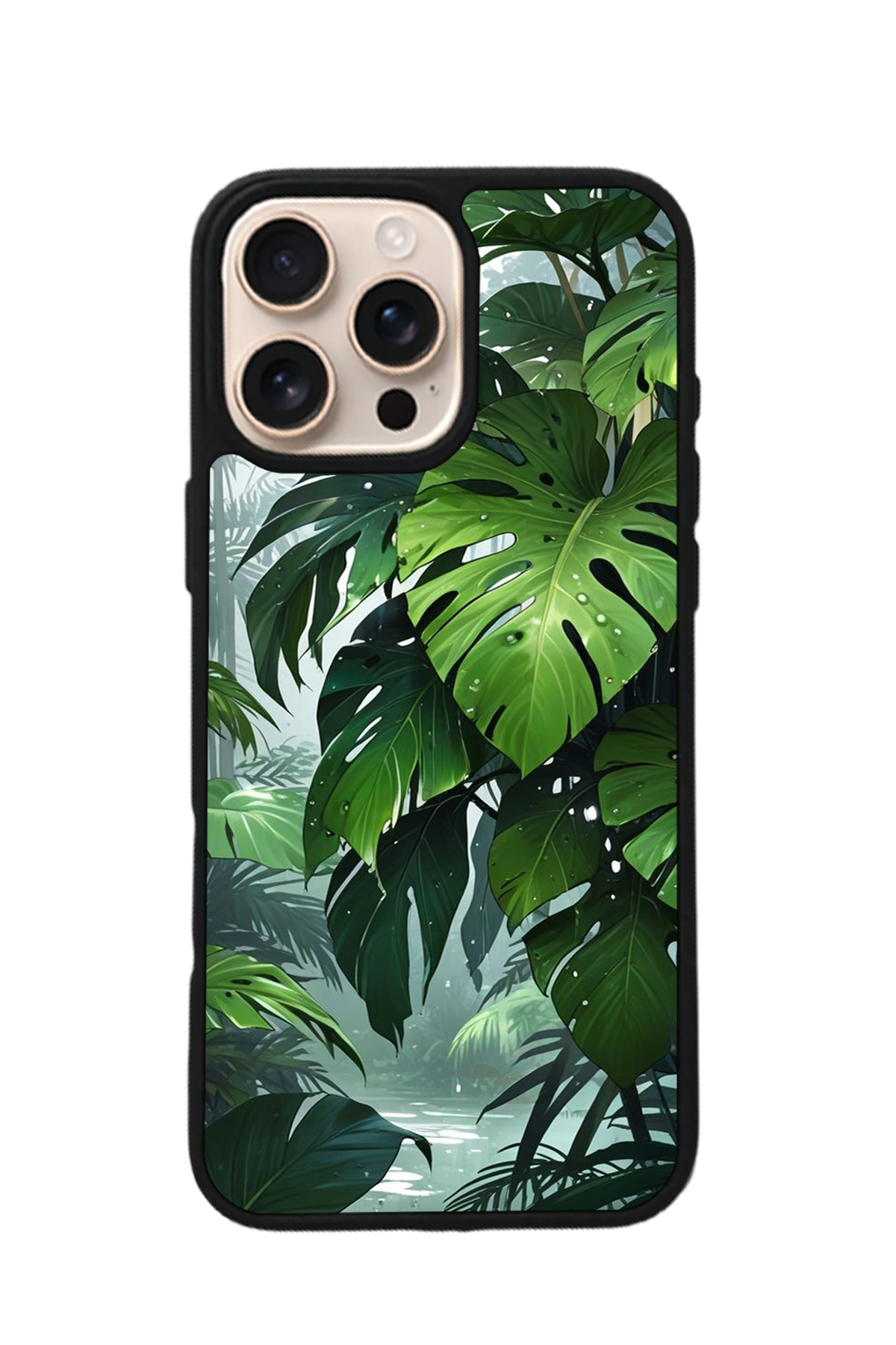 iPhone 15 Pro Max Uyumlu Botanik Tasarımlı Glossy Premium Kılıf