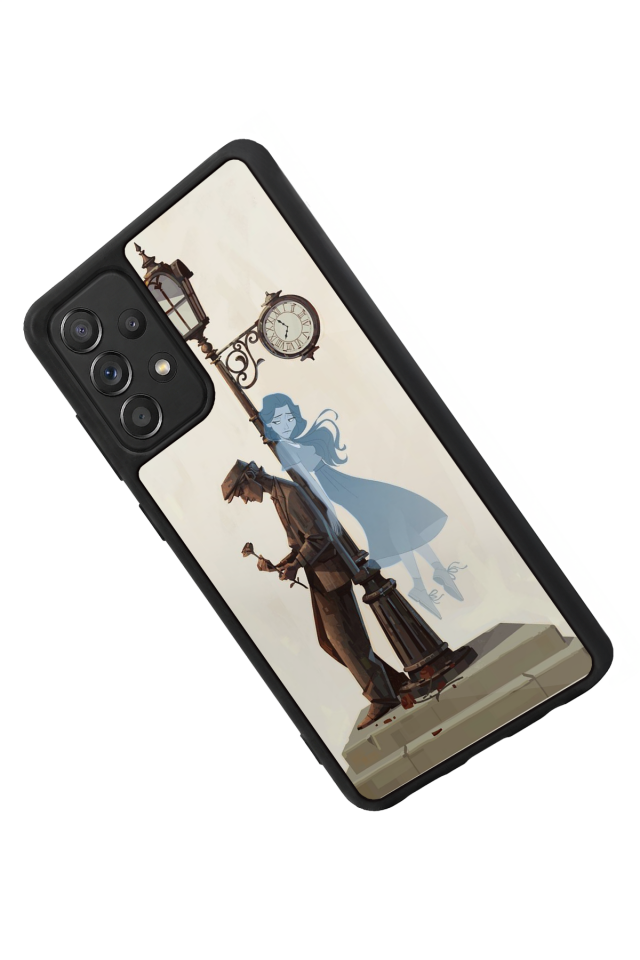 Samsung Galaxy A72 Uyumlu  Kalp Love Tasarımlı Glossy Premium Kılıf