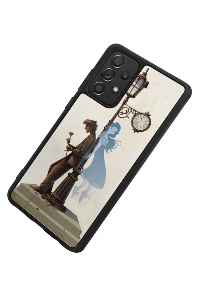 Samsung Galaxy A72 Uyumlu  Kalp Love Tasarımlı Glossy Premium Kılıf