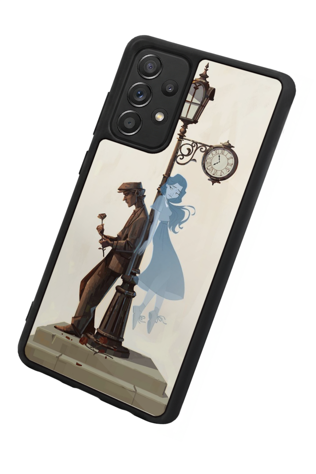Samsung Galaxy A72 Uyumlu  Kalp Love Tasarımlı Glossy Premium Kılıf
