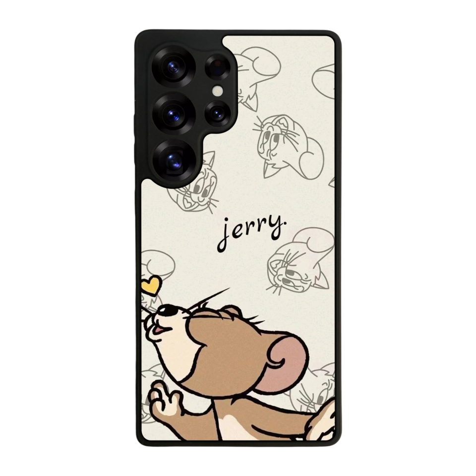 Samsung Galaxy S25 Ultra Uyumlu Tom And Jerry Tasarımlı Glossy Premium Kılıf
