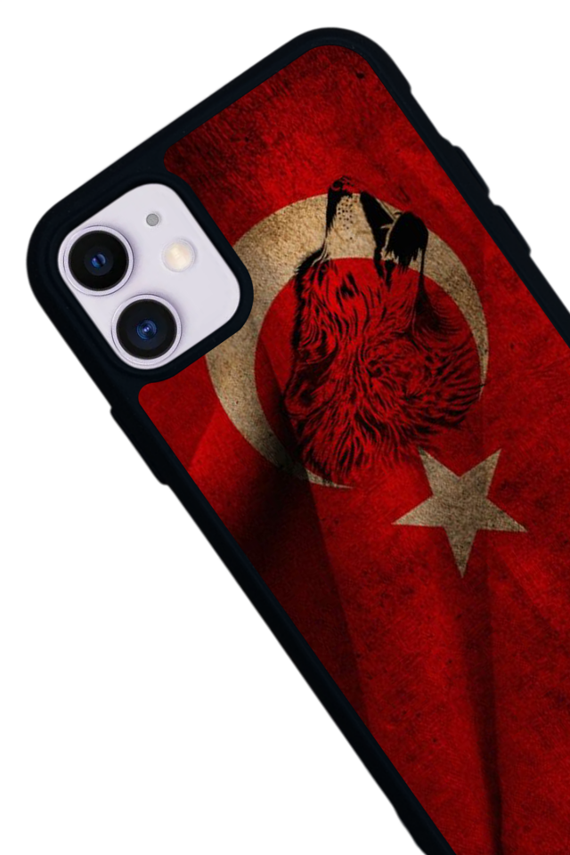 iPhone 11 Uyumlu Türk Bayragi Tasarımlı Glossy Premium Kılıf
