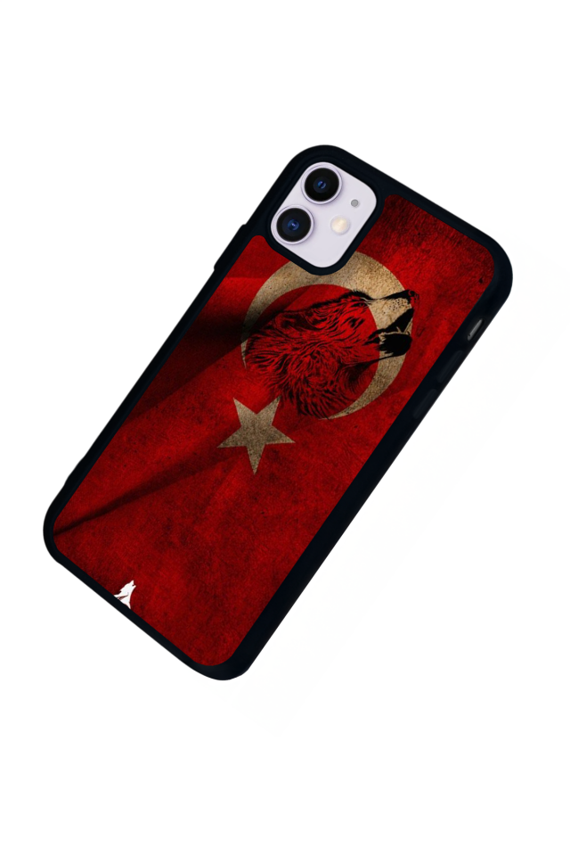 iPhone 11 Uyumlu Türk Bayragi Tasarımlı Glossy Premium Kılıf