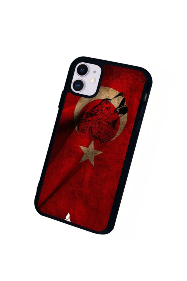 iPhone 11 Uyumlu Türk Bayragi Tasarımlı Glossy Premium Kılıf