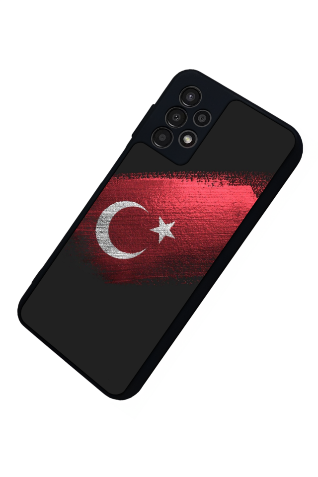 Samsung Galaxy A13 Uyumlu Türk Bayragi Tasarımlı Glossy Premium Kılıf