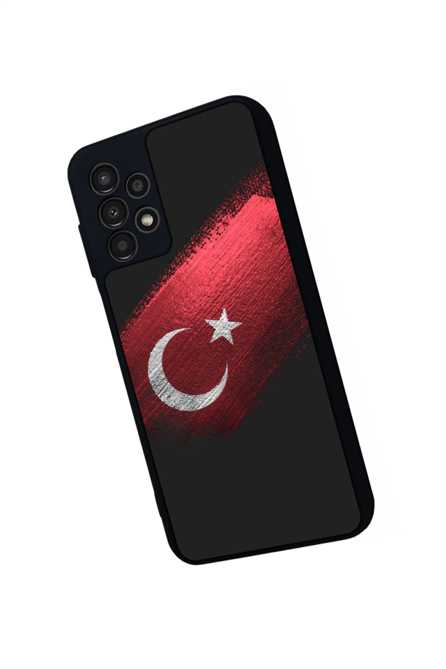 Samsung Galaxy A13 Uyumlu Türk Bayragi Tasarımlı Glossy Premium Kılıf