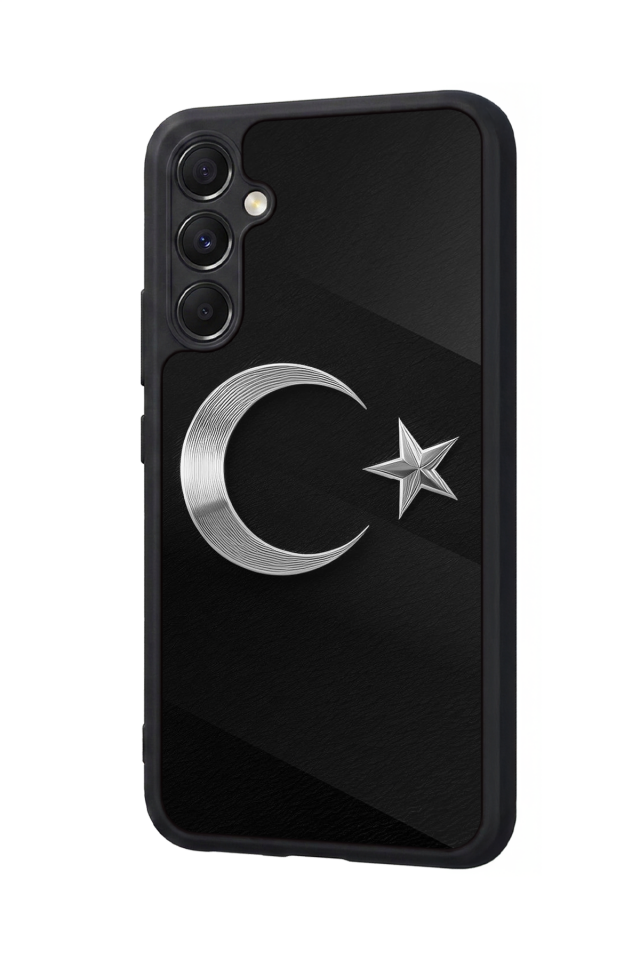Samsung Galaxy M34 Uyumlu Türk Bayragi Tasarımlı Glossy Premium Kılıf