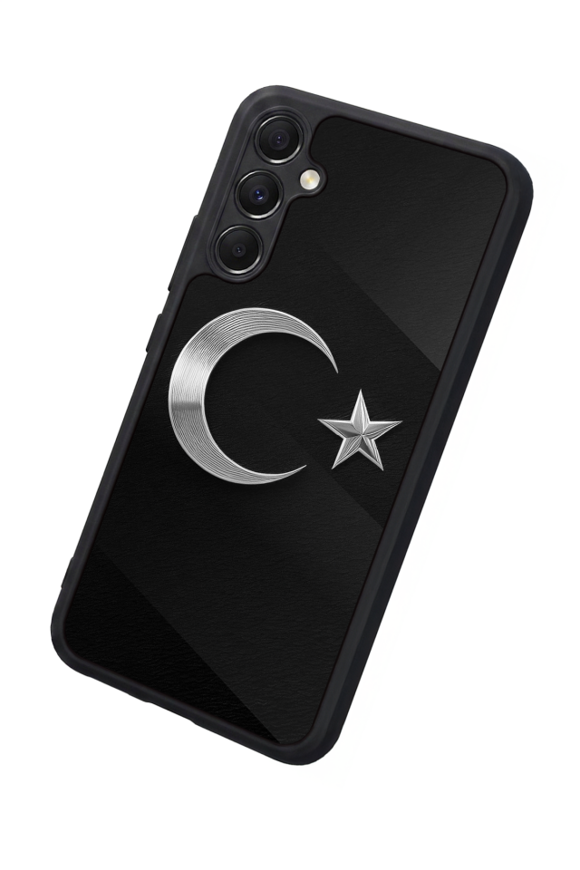 Samsung Galaxy M34 Uyumlu Türk Bayragi Tasarımlı Glossy Premium Kılıf